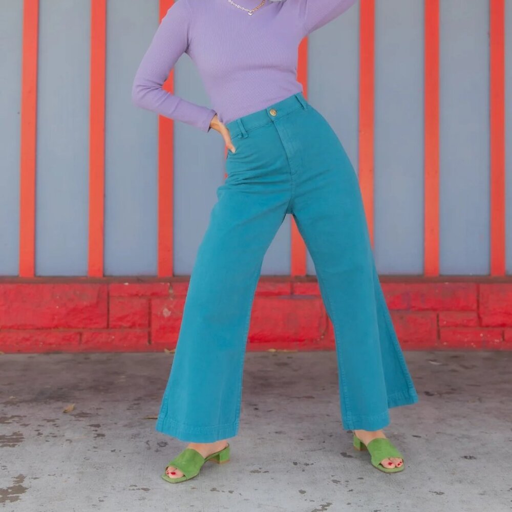 Big Bud Press Marine Blue Bell Bottoms GUC 0XL